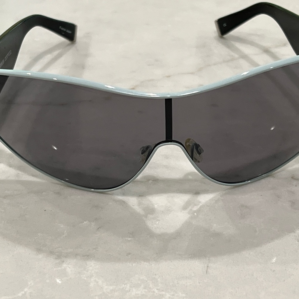 Oliver Peoples Shield Sunglasses in Light Blue and Gray